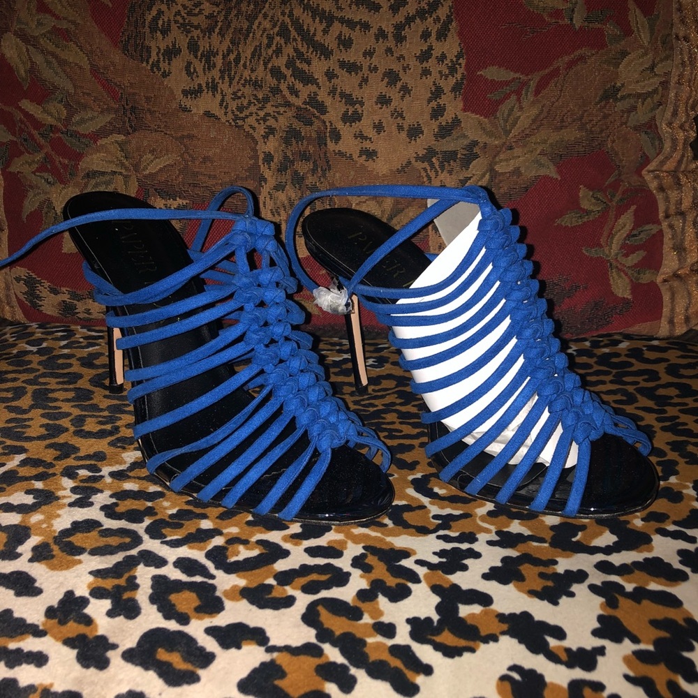 Blue/Silver Heels
